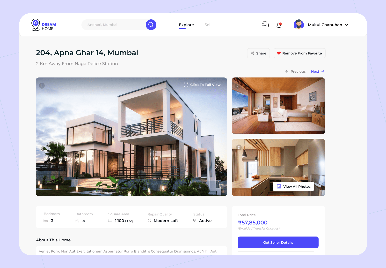 Real estate app : design and app development (saas app)