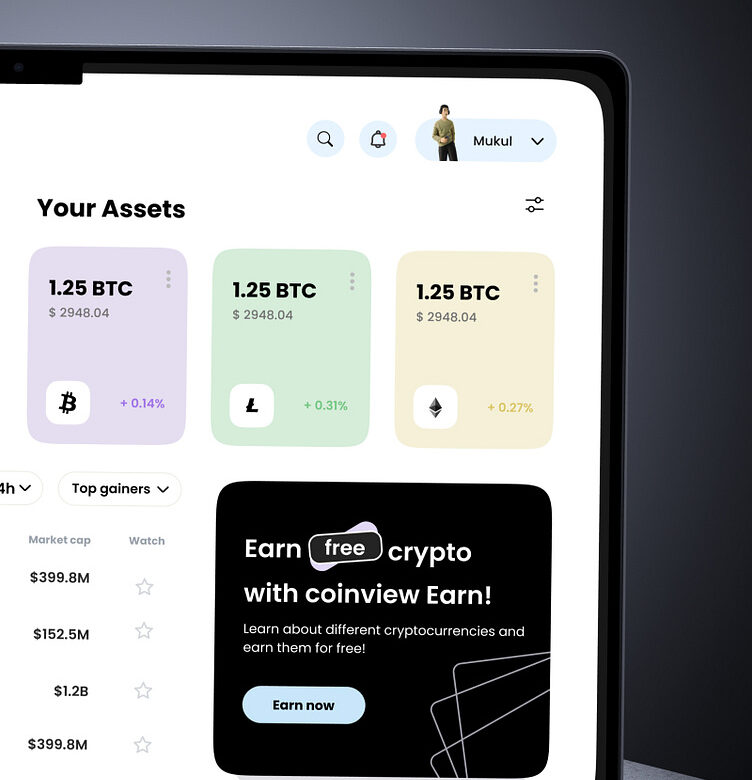 Simplifying Crypto: A UX Case Study on Designing an Intuitive Dashboard